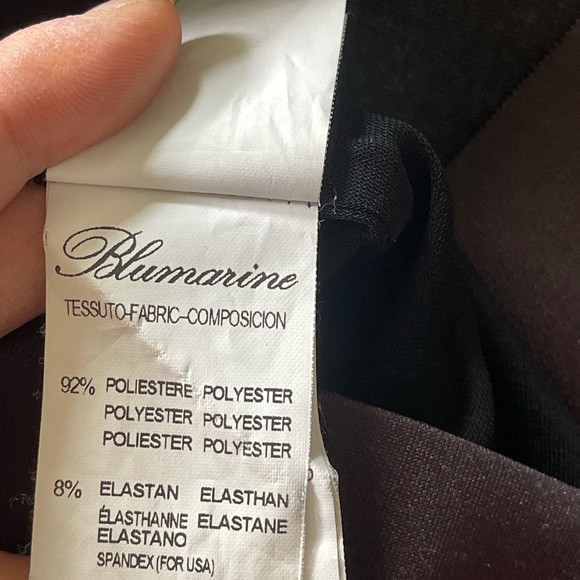 BLUMARINE Large Rose Floral Print Stretch Bodycon Dress Size: S  $2327 - Picture 13 of 16